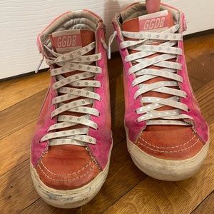 Pink golden goose slides size 38